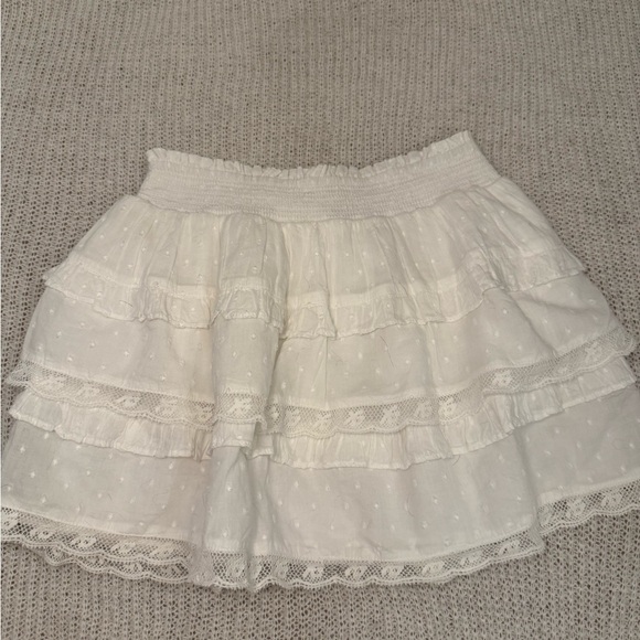 LoveShackFancy white ruffled skirt {girls} - Picture 2 of 4